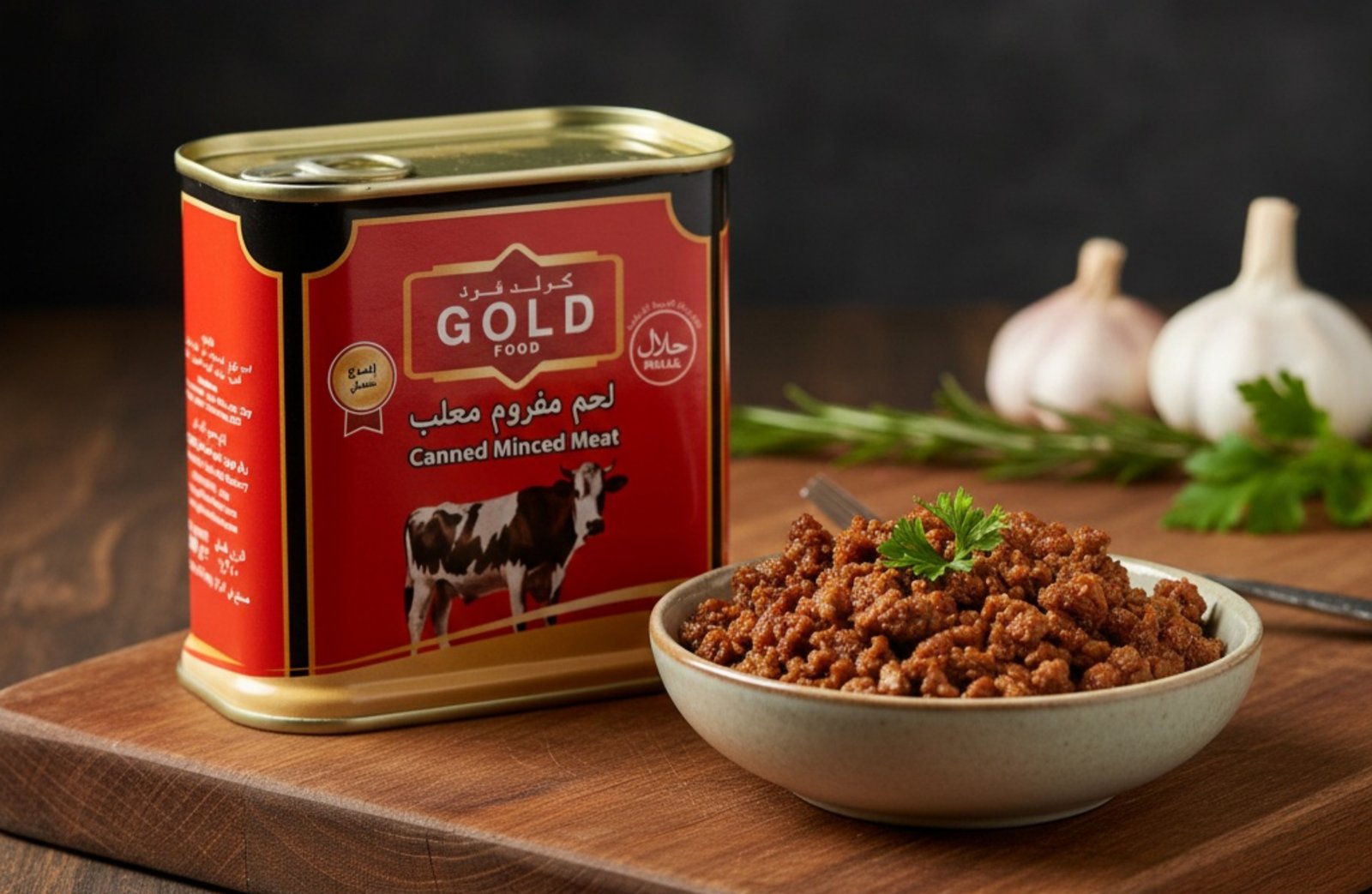 لحم مفروم معلب